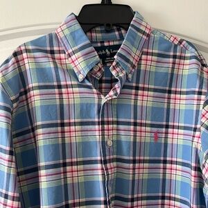 Ralph Lauren blue plaid dress shirt